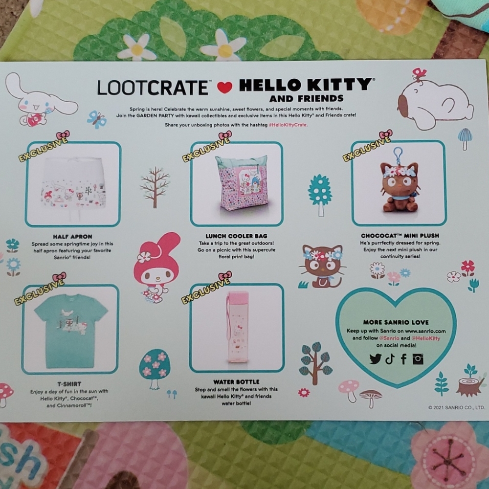 Sanrio Lootcrate garden Party series